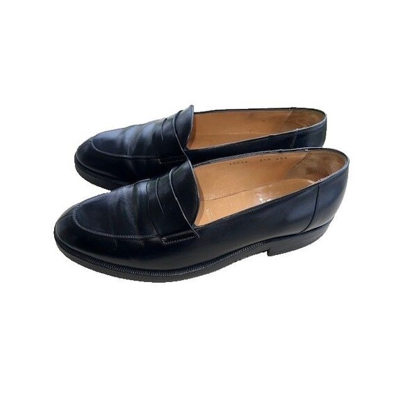 Gravati Italy Men’s Penny Loafers Sz 9.5M Black Leather/Vibram GumLite Soles main image 6
